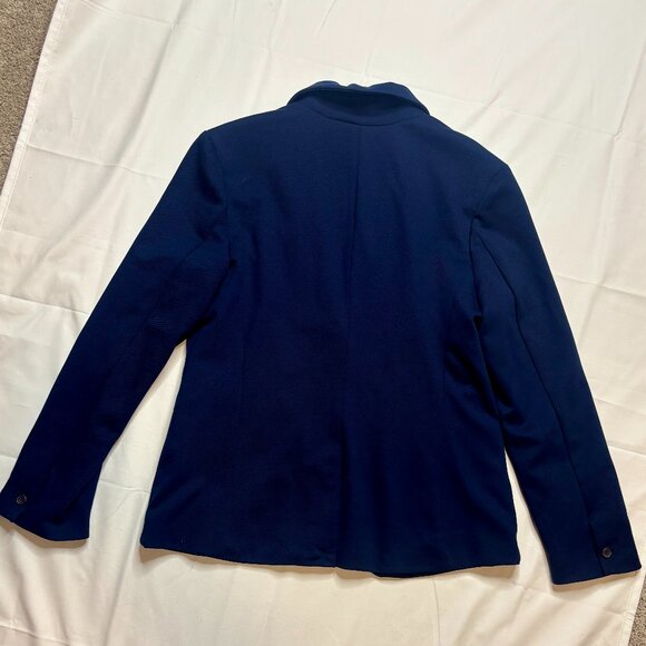 GAP Women's NWT Navy Blue Two Button Blazer Size 14 - Picture 3 of 8